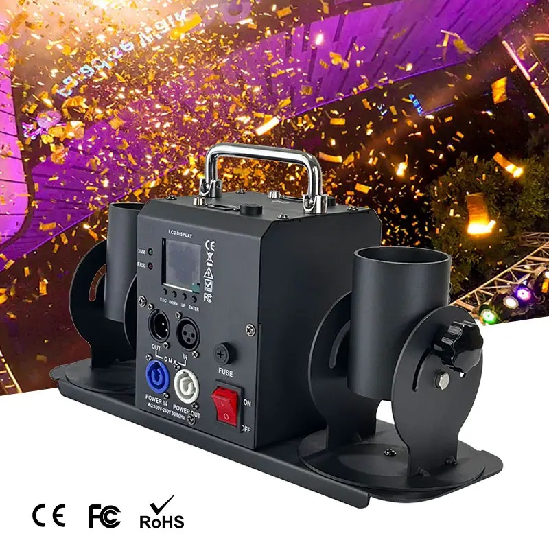 Confetti Cannon Tube - Stage Effects Double Head Confetti Machine