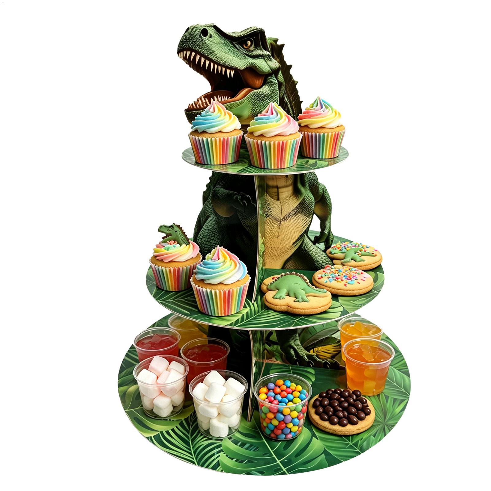 Cupcake Stand 3 Tiers Dinosaur - đánh giá và giá Cupcake Stand Tier