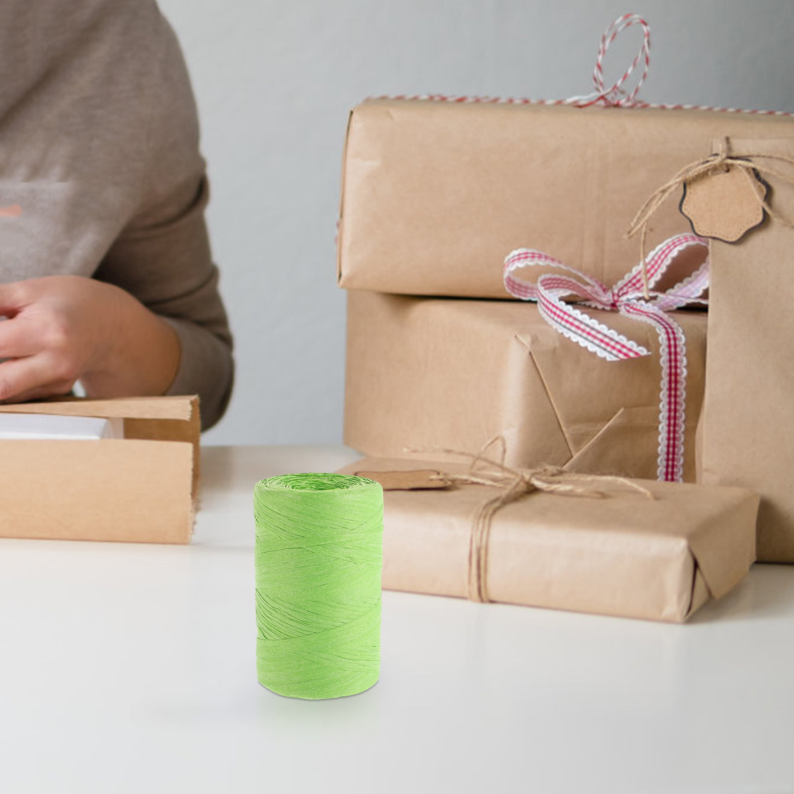 Colored Raffia Paper String Fl - đánh giá và giá Papercraft Supply Ribbon