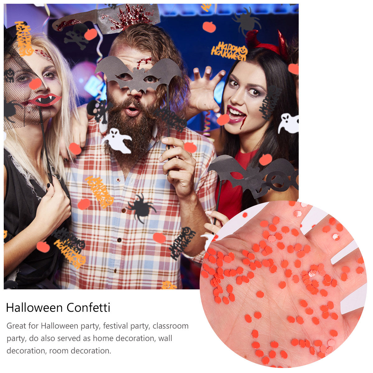78g Mixed Halloween Party Pape - đánh giá và giá Papercraft Supply Confetti
