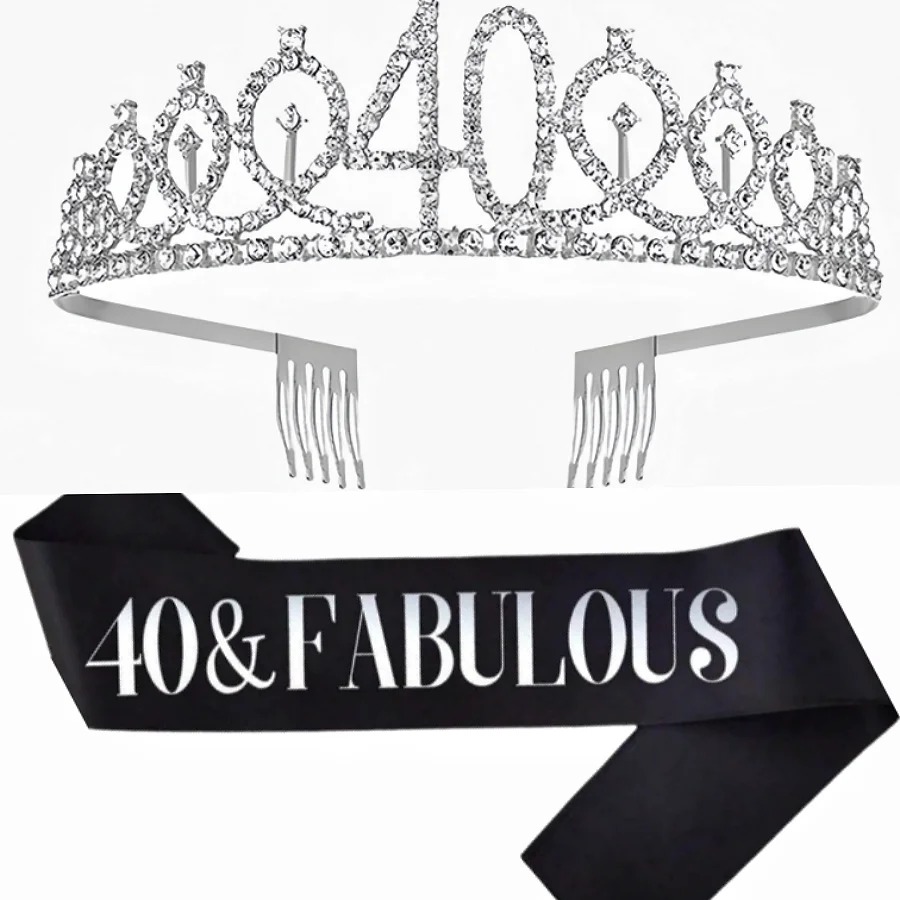 Glitter Silvery Birthday Tiara - đánh giá và giá Birthday Sash Glitter