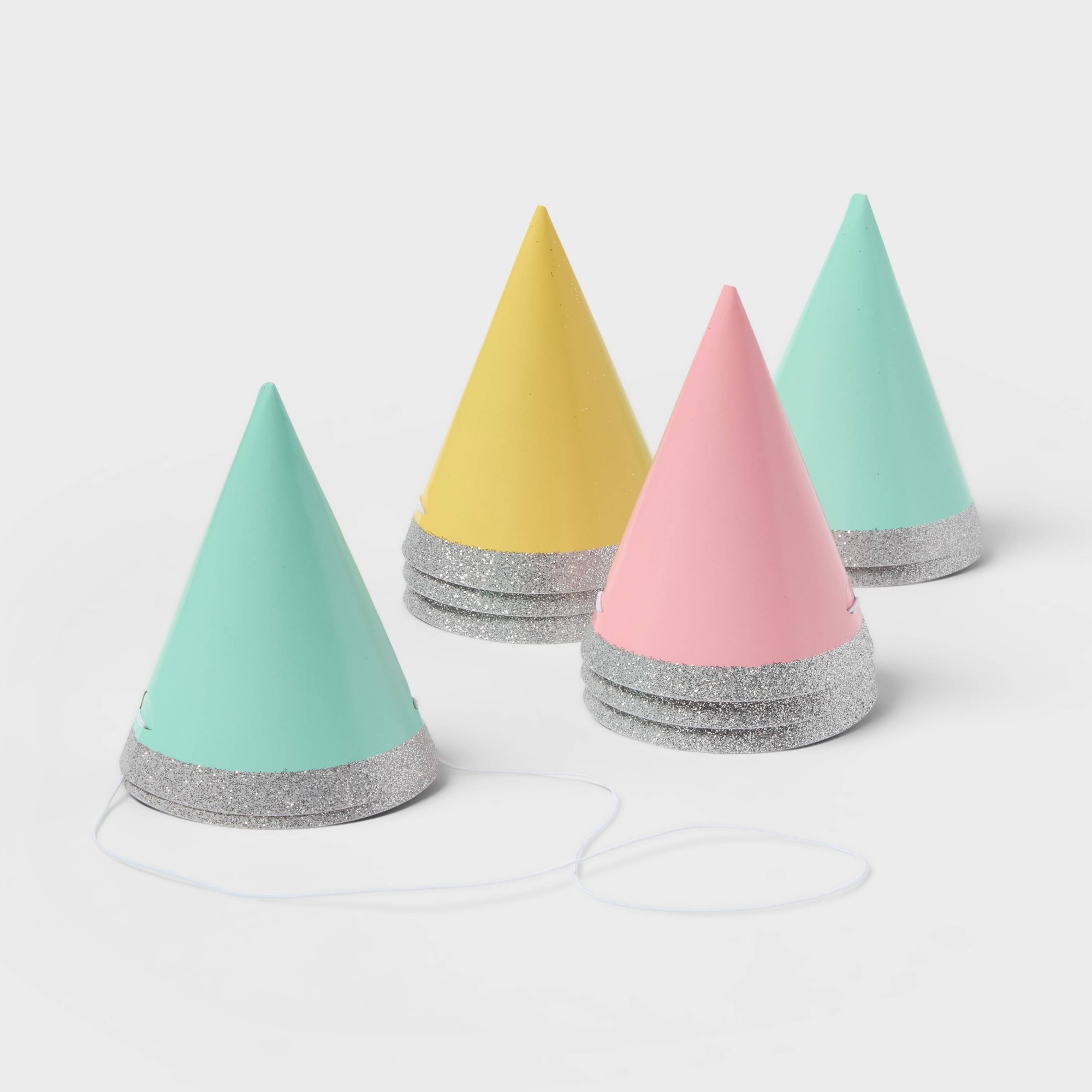 10ct 4 Inch Mini Glitter Party - đánh giá và giá Party Hat Cone