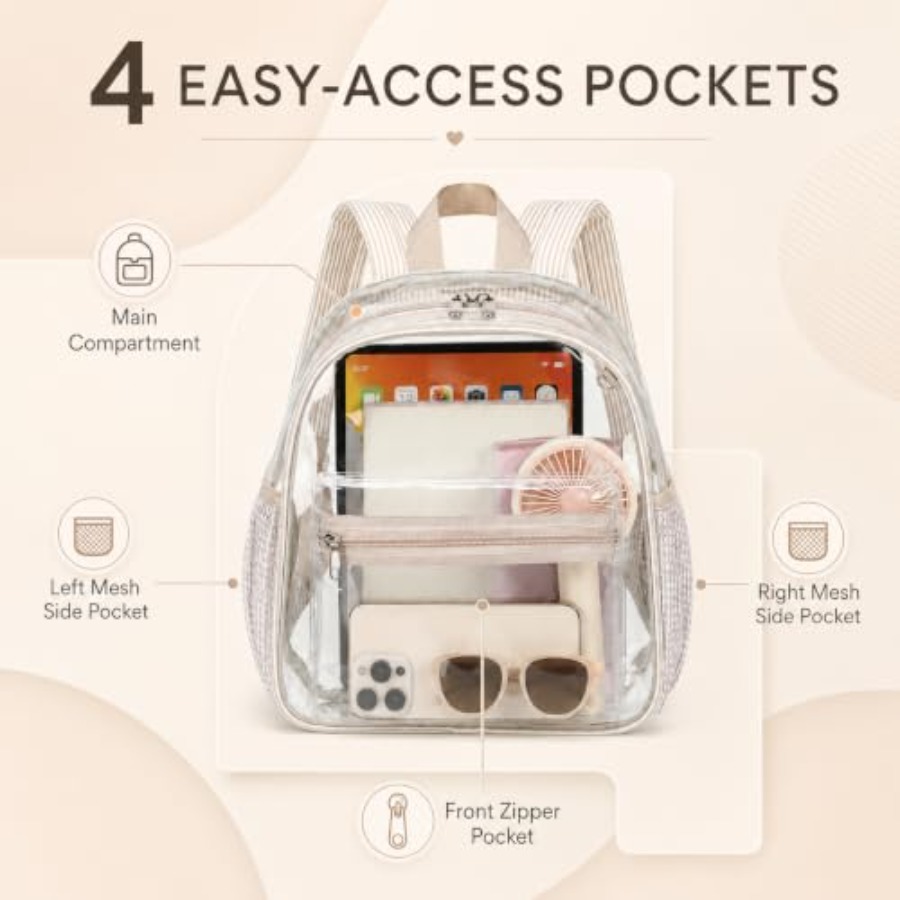 Mini Clear Backpack for Stadiu - đánh giá và giá Event & Party Supply