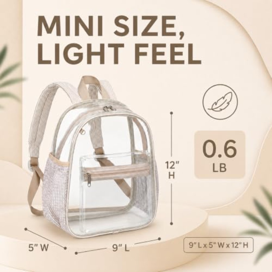 Mini Clear Backpack for Stadiu - đánh giá và giá Event & Party Supply