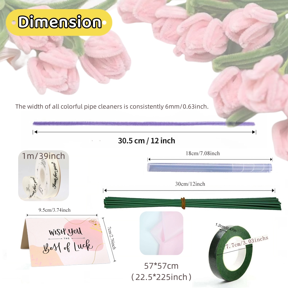 200pcs Pipe Cleaners Craft Sup - đánh giá và giá Papercraft Supply Ribbon