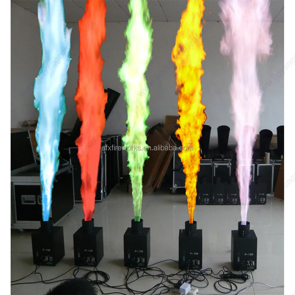 Colorful Flame 200w DMX Fire M - đánh giá và giá Confetti Cannon Tube
