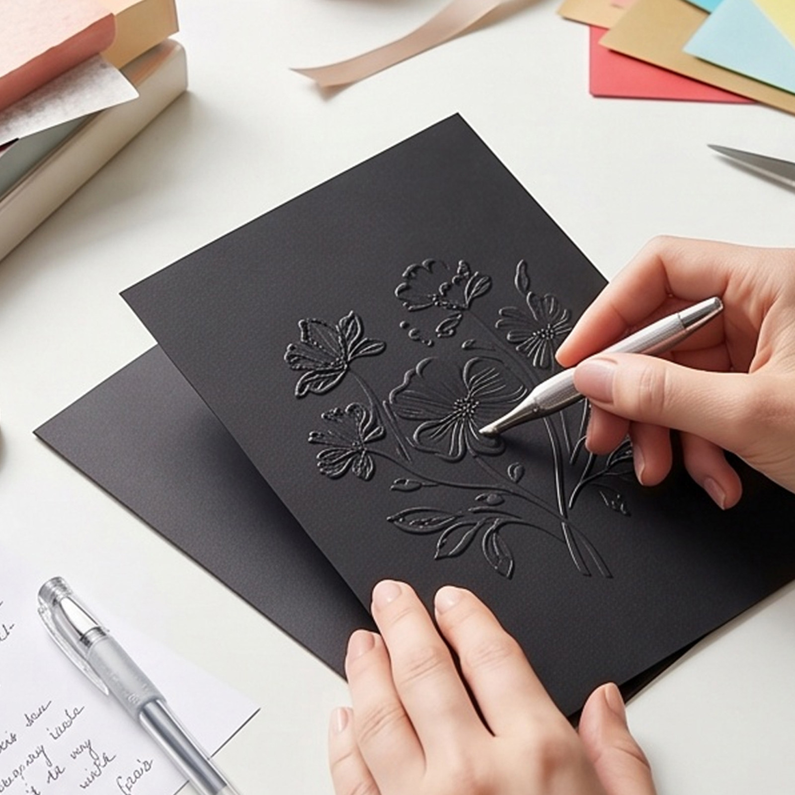60Pcs Black Cardstock Thick He - đánh giá và giá Papercraft Supply Invitation