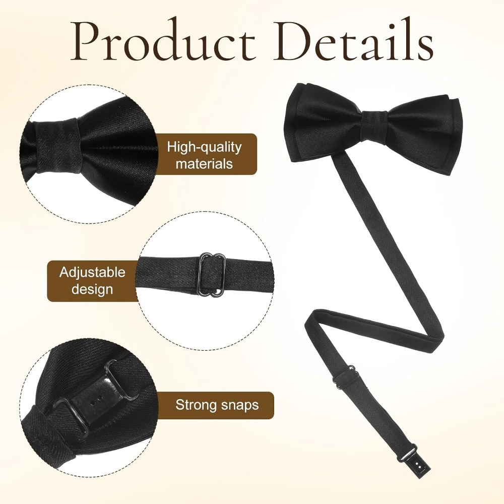Men's Bow Ties, 2-Pack Solid C - đánh giá và giá Event & Party Supply