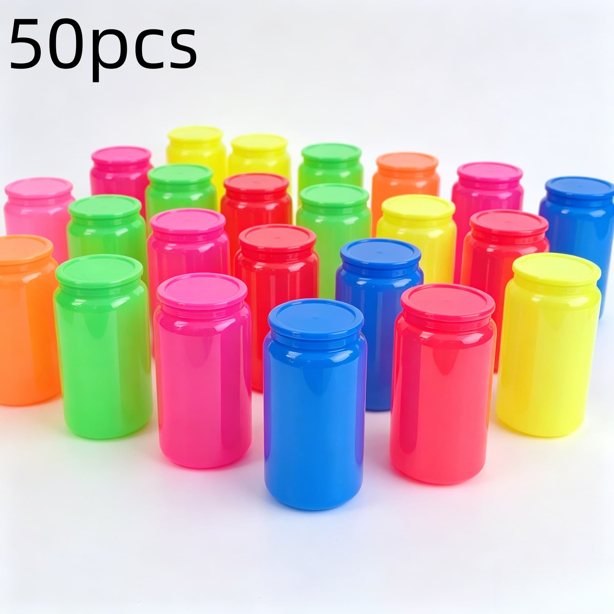 50pcs US Warehouse 16oz Neon F - đánh giá và giá Plastic Cup 50Pcs