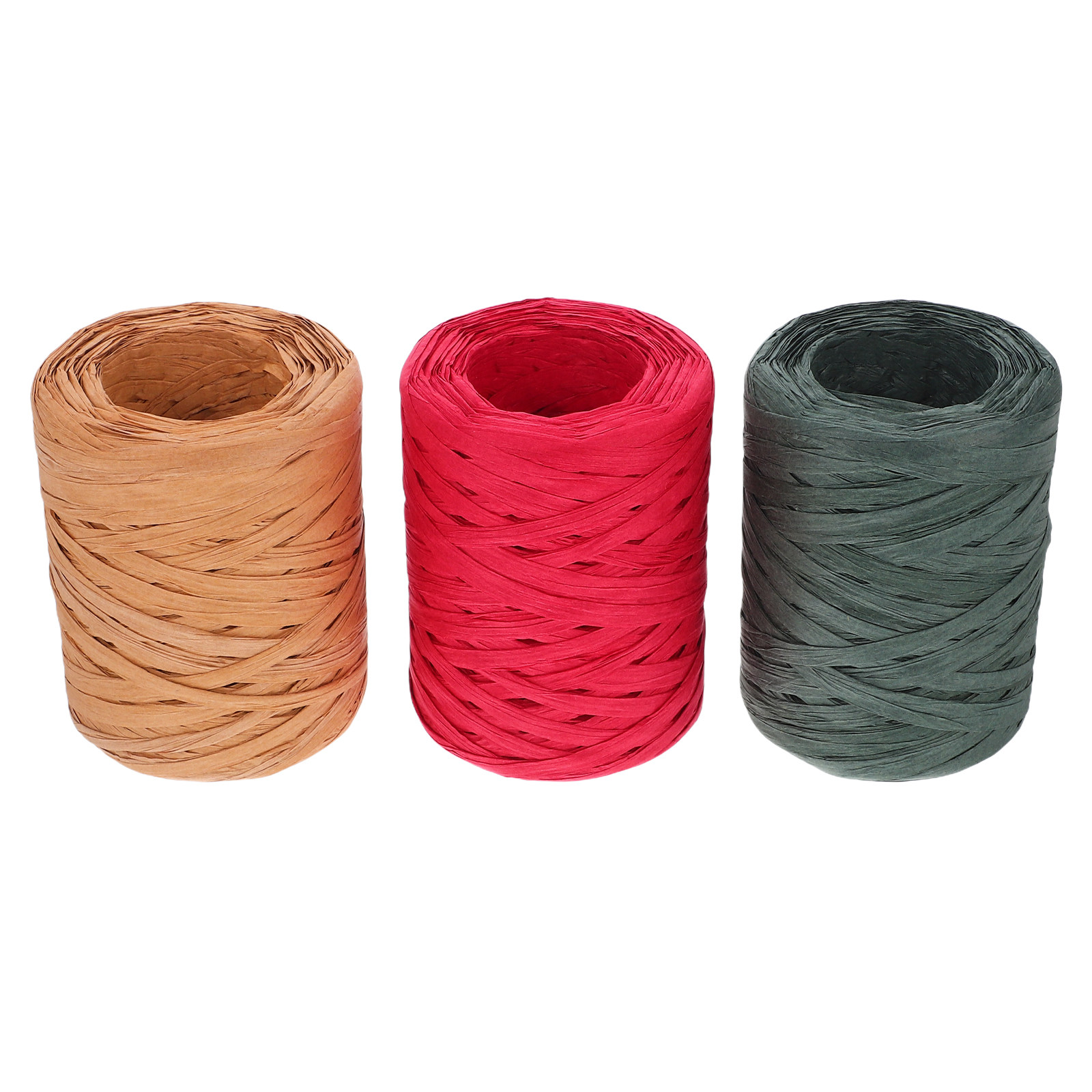 3 Rolls Rustic Raffia Paper Ri - đánh giá và giá Papercraft Supply Ribbon