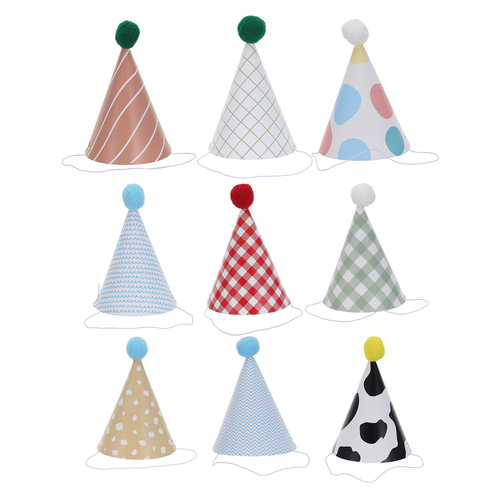9Pcs Birthday Party Hats Color - đánh giá và giá Party Hat Cone