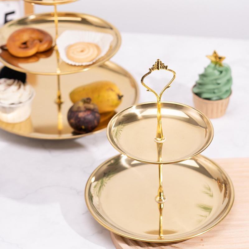 Gold Silver 2/3-Tier Cake Stan - đánh giá và giá Cupcake Stand Tier