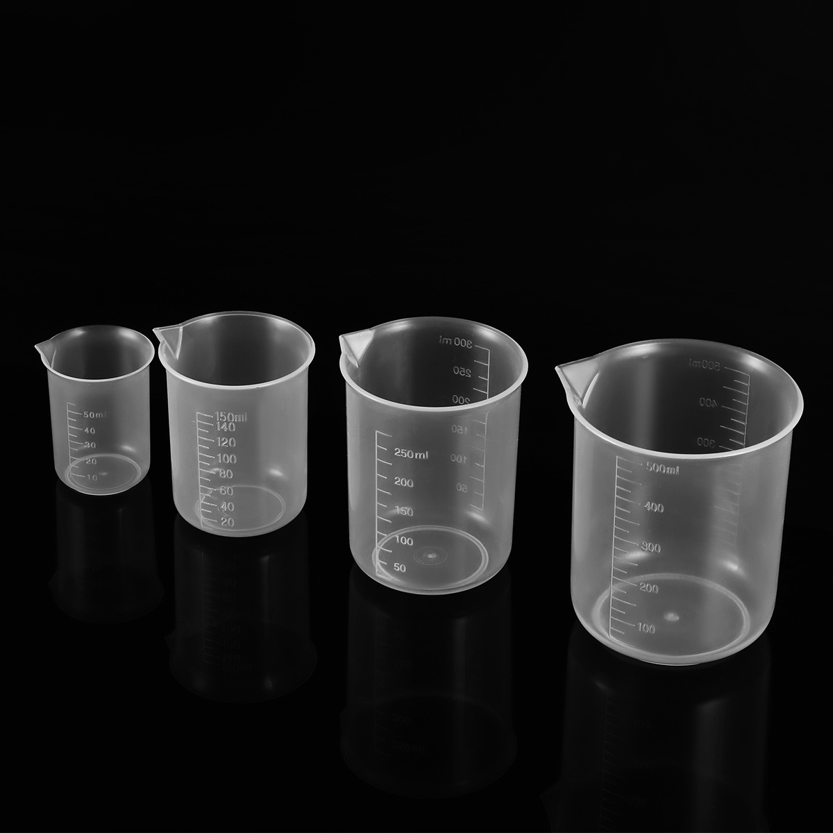 4pcs 50Ml 150Ml 250Ml 500Ml Pl - đánh giá và giá Plastic Cup 50Pcs