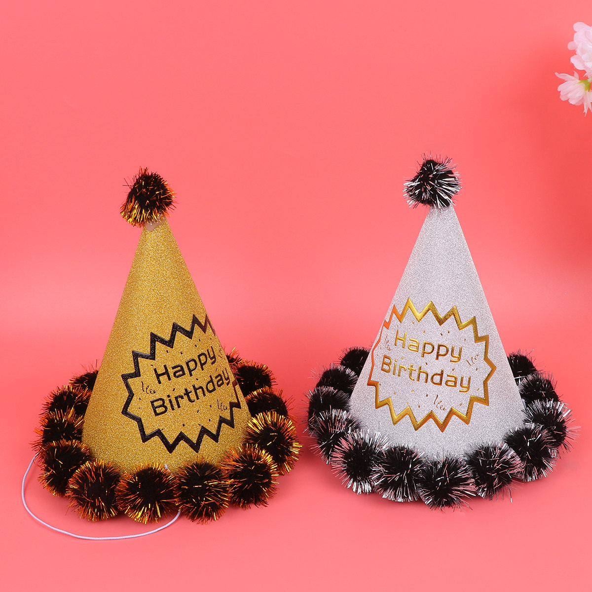 4pcs Glitter Birthday Hats Shi - đánh giá và giá Party Hat Cone