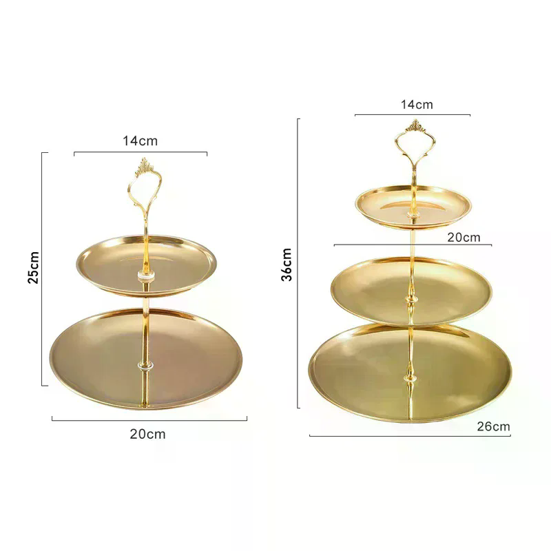 /PFU/Silver 2/3-Tier Cake Stan - đánh giá và giá Cupcake Stand Tier