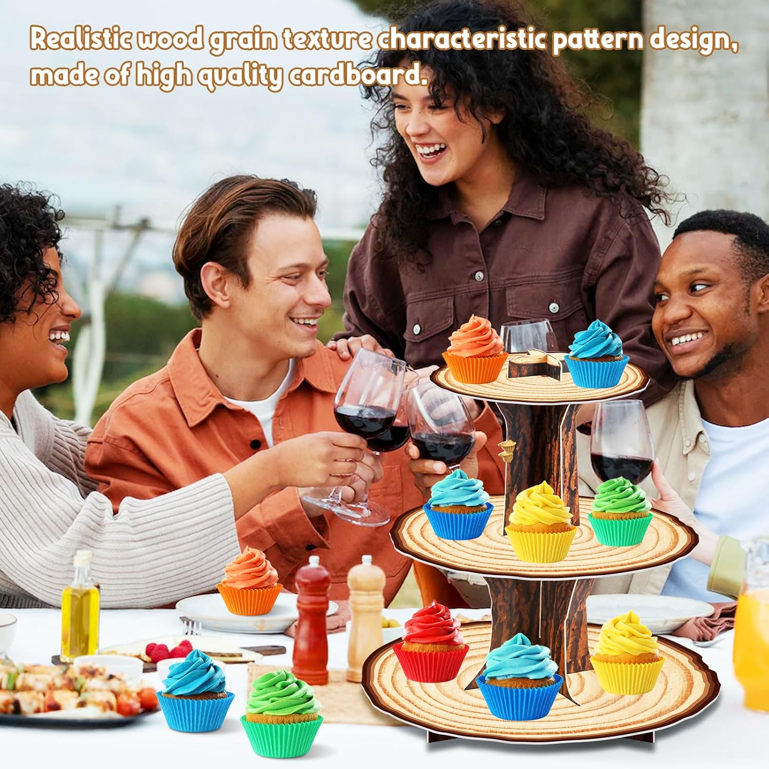 Wooden Cupcake Stand Decoratio - đánh giá và giá Cupcake Stand Tier